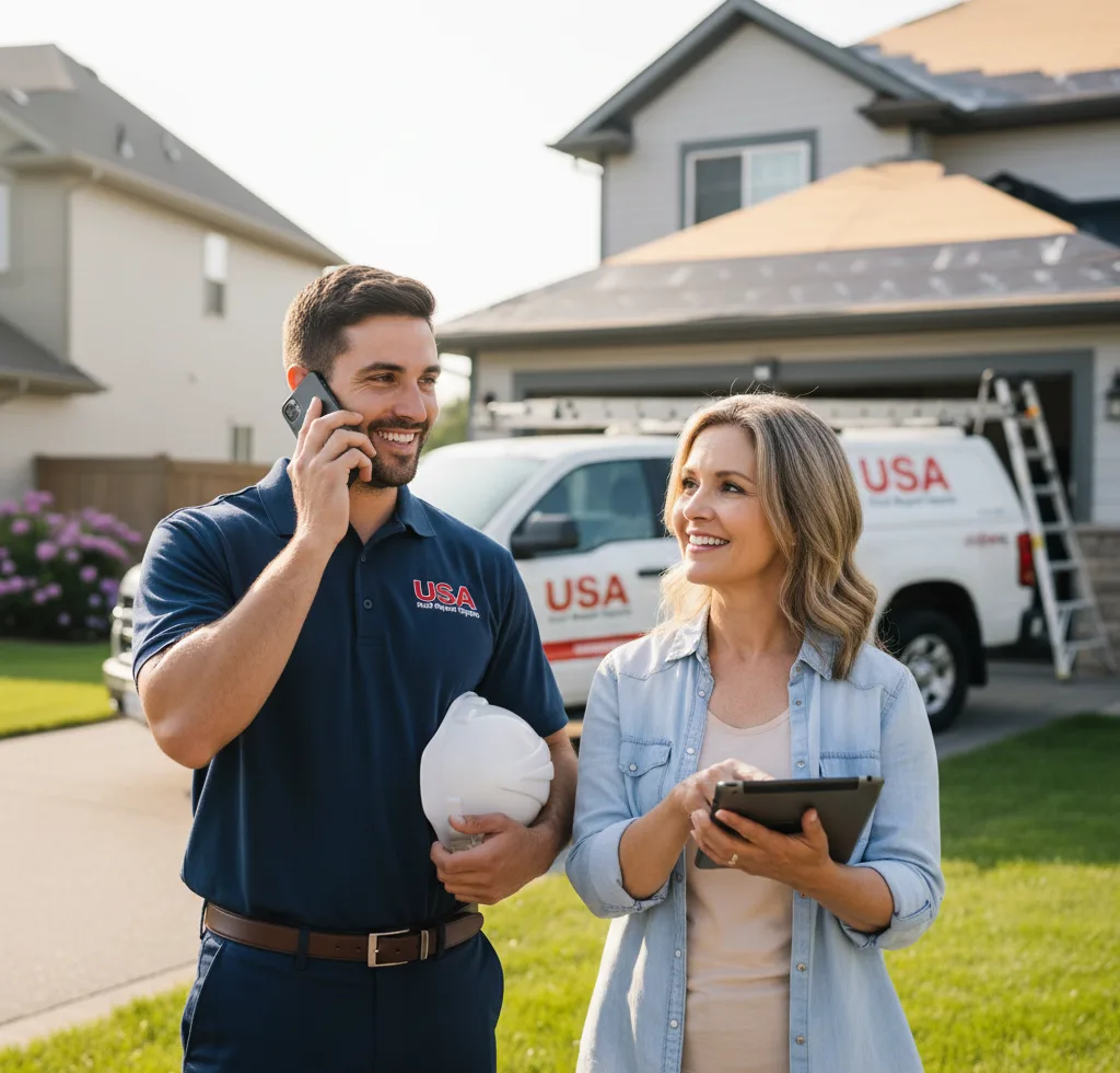 USA Roof Repair Experts customer support in Muscoda